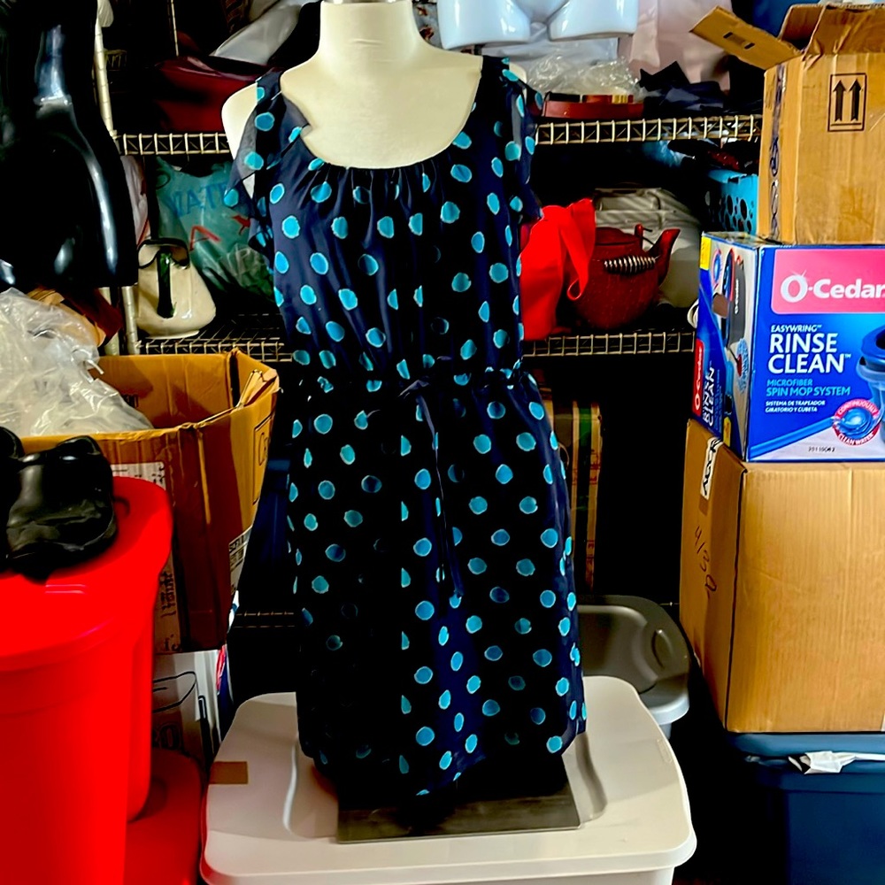 Loft blue summer dress size 4